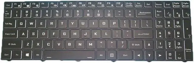 Main image of Laptop Keyboard For PowerSpec 1520 English US Black With Backlit