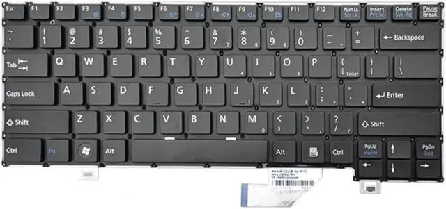 Main image of English US Keyboard For Fujitsu SH572 SH771 SH772 T732 T734 T902 CP617920-01