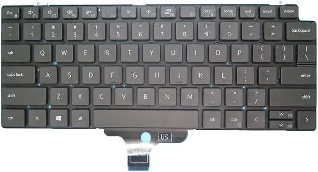 Main image of No-Backlit English US Keyboard For DELL LatituDE 7310 7320 2-in-1 002L19K53LHA01