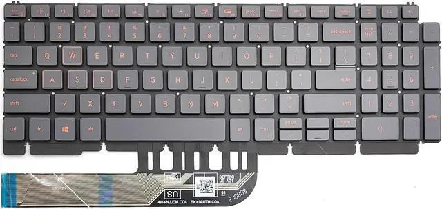 Main image of replacement keyboard for DELL G15 5510 5511 5515 red  backlight