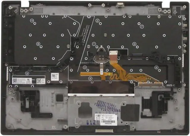 Alt view image 2 of 4 - US Palmrest Keyboard For Lenovo Thinkpad X1 Nano Gen 1 5M11B38317 5M11B38353