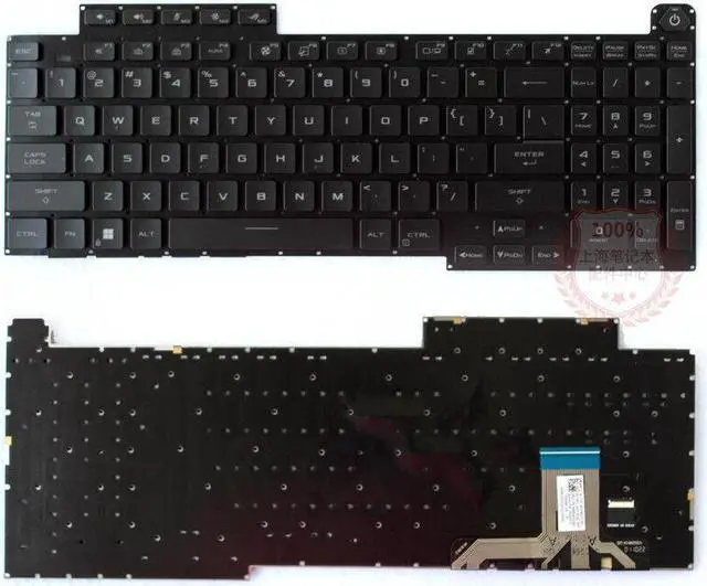 Main image of replacement keyboard for ASUS ROG 5R Plus G713Q G733  2022 moDEl black