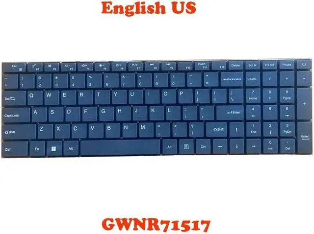 Main image of Laptop Keyboard For Gateway GWNR71517 GWNR71517-BL GWNR71517-Black color English US