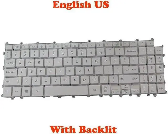 Main image of With Backlit Keyboard For 16Z90P 16Z90P-G 16Z90P-K 16Z90P-N English US White color