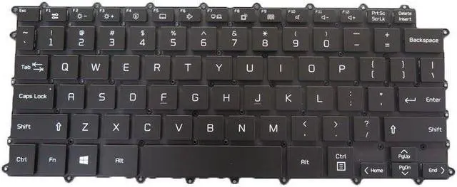 Alt view image 2 of 4 - English US Backlit Keyboard For 14Z90P 14Z90P-G 14Z90P-K Black NO Frame