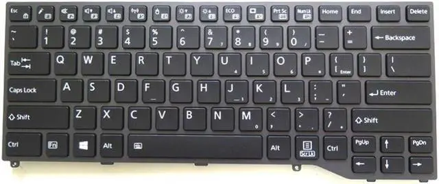 Main image of Backlit English US Keyboard For Fujitsu LifeBook E4411 E5410 E5411 E5412 E5412A