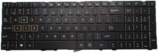 Main image of Laptop Keyboard For MACHENIKE F117-S Black United States US With Backlit
