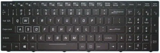 Alt view image 2 of 5 - US Backlit Keyboard For Gigabyte For AORUS 5 Series 5 GA NA English Black Frame