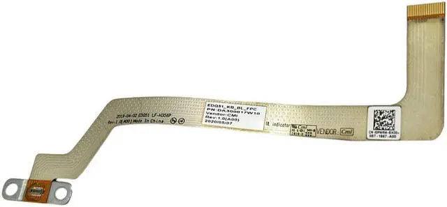 Alt view image 3 of 5 - replacement keyboard for Dell Alienware m15 R2  Backlight Cable DA300017W10