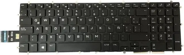 Alt view image 3 of 5 - replacement keyboard for Dell Alienware M17 ALW17M M15 ALW15M R1 P79F P79F001  Backlit  FR