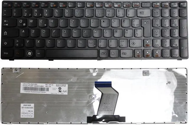 Main image of replacement keyboard for IBM Lenovo G580  German GR