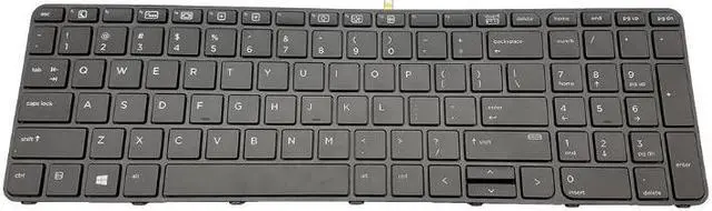 Alt view image 2 of 5 - keyboard For HP PROBOOK 450 G3 455 G3 470 G3 KEYBOARD BACKLIT with Frame US