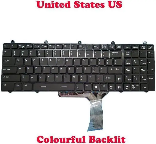 Main image of NO Backlit Keyboard For MSI GX60 GX70 3BE 3CC WT60 2OJ 2OK WT70 2OL Z70 English