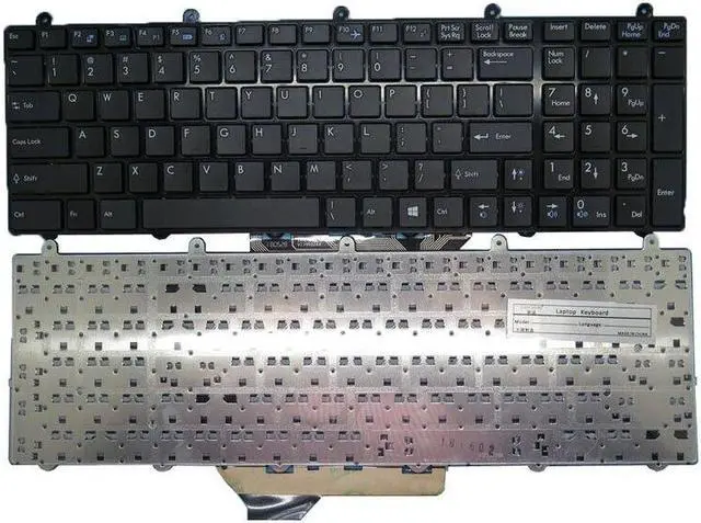 Main image of NO Backlit US Keyboard For MSI GT70 2OC 2OD 2PC 2PE 2QD MS-1762 MS-1763 English