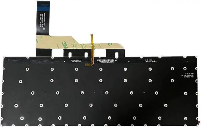 Alt view image 3 of 5 - Backlight Keyboard Gray color US for MSI GE66 RaiDEr MS-1541 GP66 NSK-FFKBN GS66