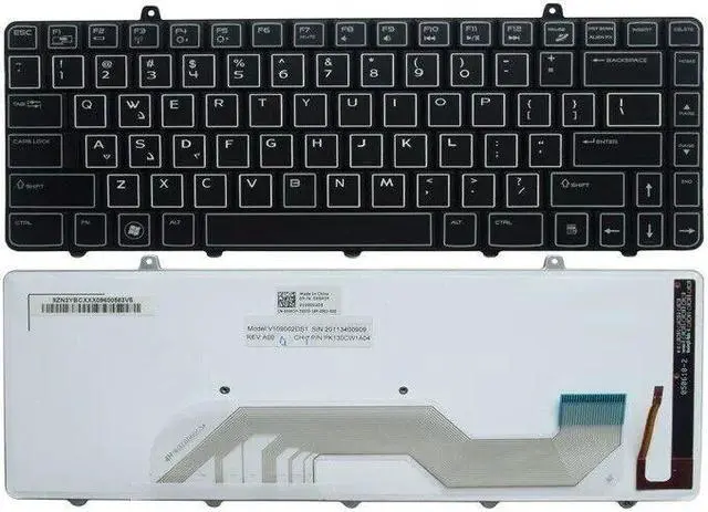 Alt view image 3 of 5 - US Keyboard for Dell Alienware m1 R2 R3 m1-R2 Backlit V109002 0MJ7Y