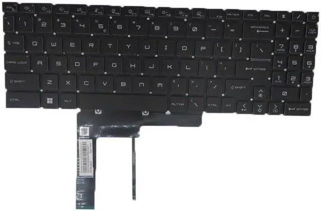 Alt view image 3 of 5 - Backlit US Keyboard For MSI Creator Z16P B12UET B12UGST B12UHST B12UHT MS-15G1