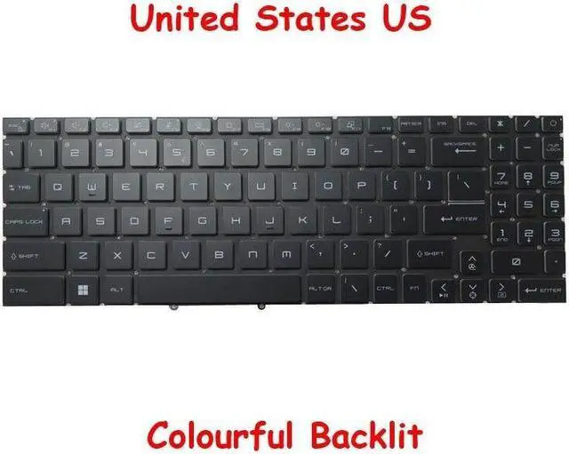 Main image of Backlit GL66 Keyboard For MSI Katana Pulse GL66-11U 11UCK 11UDK/UEK 11UGK/UGKV E
