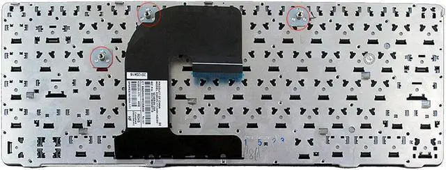Alt view image 2 of 5 - replacement keyboard for HP EliteBook 8460P  BLACK FRAME US NO Pointstick 638525 6037B0054601