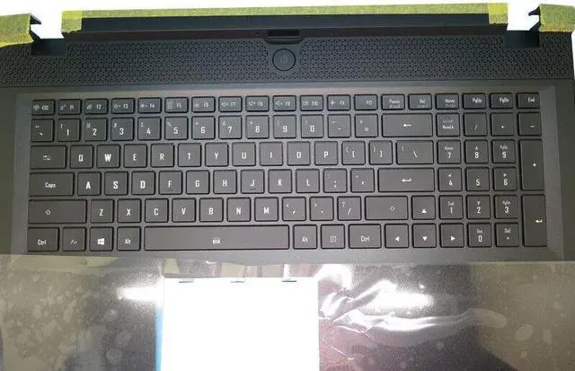 Alt view image 3 of 5 - PalmRestincluding US Keyboard For Gigabyte V184945AS2 27363-77XB0-J20S 4RK770B-000000-US0
