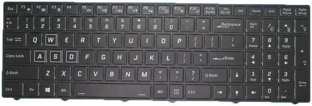 Alt view image 2 of 5 - Backlit Keyboard For CLEVO PA70 PA70EP6 PA71EP6 PA70ES PA71ES P955HQ3 English US