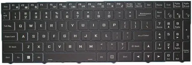 Alt view image 2 of 5 - No Backlit Keyboard For CLEVO N15Z3 PB70 PB71 PB50 PB51 English Black Frame