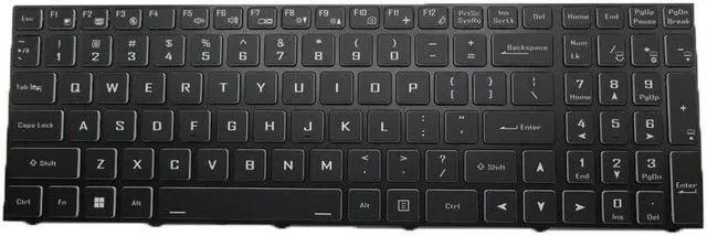 Alt view image 2 of 4 - US English Backlit Keyboard For CLEVO NH50AC CVM19N23USJ4304 6-80-X1710-010-1