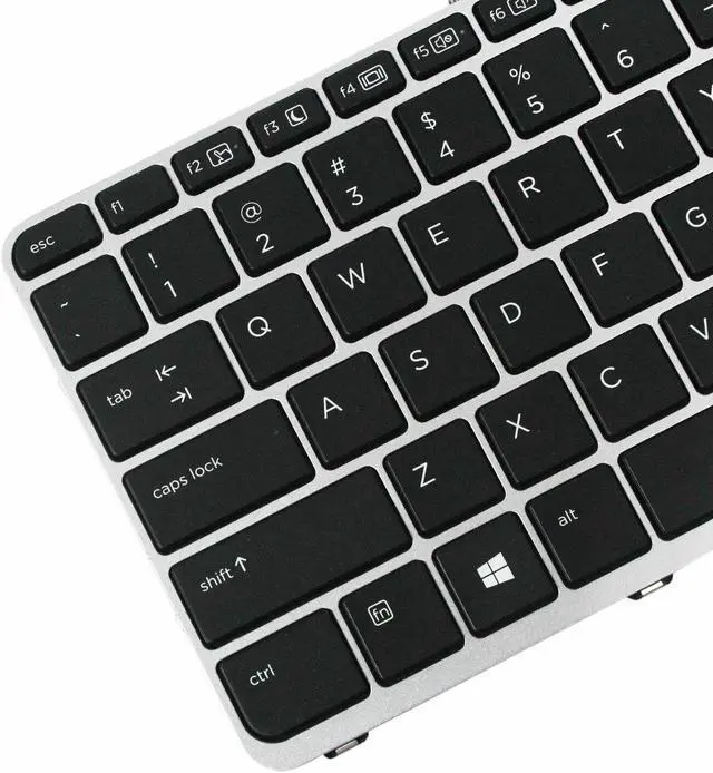 Alt view image 3 of 5 - US Laptop Keyboard Backlit with Silver Frame for HP Elitebook Folio 1020 G1