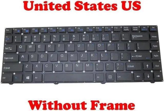 Main image of Keyboard For CLEVO W540EU MP-12B83US-4306W 6-80-W7400-011 English US No Frame
