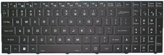 Alt view image 2 of 4 - No Backlit Keyboard For CLEVO PC70 PC70DC PC70DD2 PC70DF1 PC70DXX PC50 English