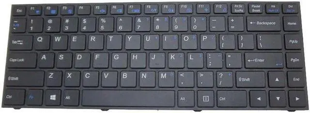 Main image of English Keyboard For CLEVO W330AU W331AU CVM14C23US-430 6-80-W3300-011-1 W330SU2