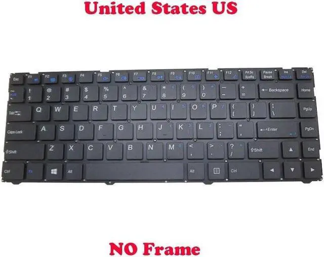 Alt view image 2 of 5 - English Keyboard For CLEVO W330AU W331AU CVM14C23US-430 6-80-W3300-011-1 W330SU2