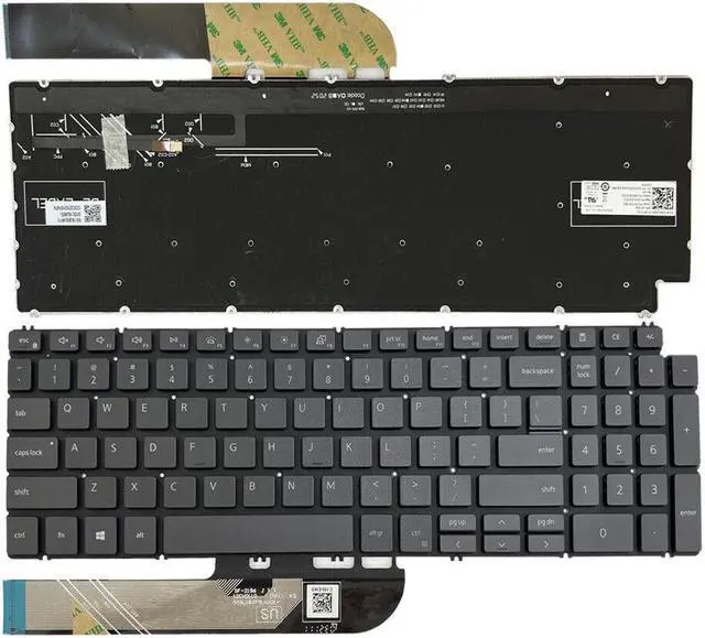 Alt view image 2 of 5 - Laptop Replacement Keyboard With backlight for Dell Inspiron 15 7590 7591 7791
