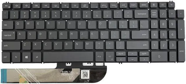 Alt view image 3 of 5 - Laptop Replacement Keyboard With backlight for Dell Inspiron 15 7590 7591 7791