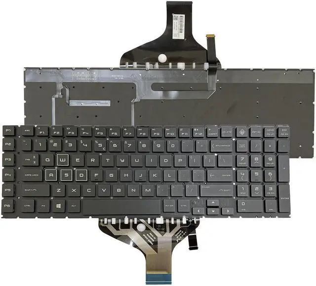 Alt view image 2 of 5 - RGB Backlit Keyboard US for HP Omen 17-CB 17-CB1070NR NSK-XP2BQ L32775-001