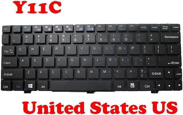 Alt view image 2 of 4 - Laptop Keyboard For Haier Y11C MB2546014 PRIDE-K2741 Black  United States US