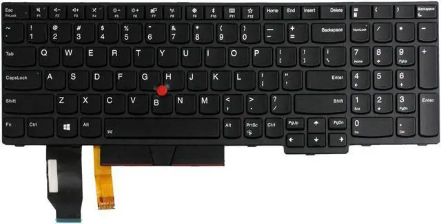 Main image of US Keyboard with Backlit for Lenovo Thinkpad E590 L580 P52 T590 P52 01YP680