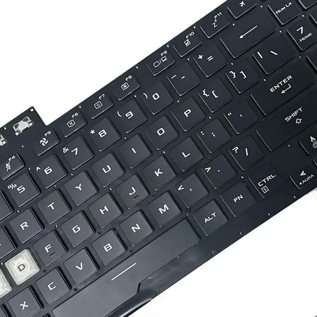 Alt view image 2 of 5 - Black US Backlit Keyboard for ASUS TUF Gaming F15 FX506 FA506 FA506Q FX506L TOP
