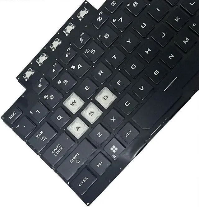 Alt view image 3 of 5 - Black US Backlit Keyboard for ASUS TUF Gaming F15 FX506 FA506 FA506Q FX506L TOP