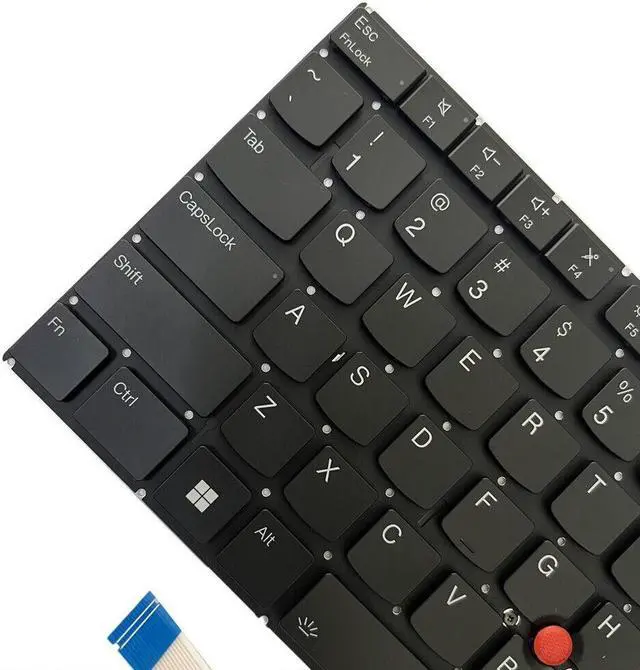Alt view image 3 of 5 - Keyboard NO Backlit(Black) for Lenovo ThinkPad T14s Gen 3 21BS SN21D68484