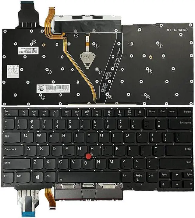 Main image of Backlit keyboard US black touchpad for Lenovo ThinkPad X1 Yoga 4th Gen 20QF 20QG