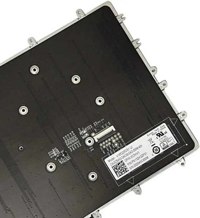 Alt view image 3 of 5 - RGB Backlit white keyboard US for Dell ALIENWARE M17 R2 M17 R3 PK132VQ2F01