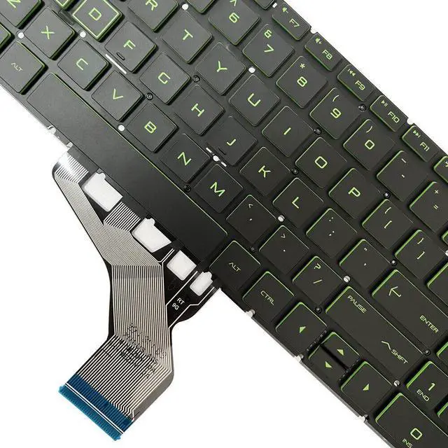 Alt view image 3 of 5 - green backlight keyboard US for HP Pavilion Gaming 15-DK 15-CX NSK-XN2BC