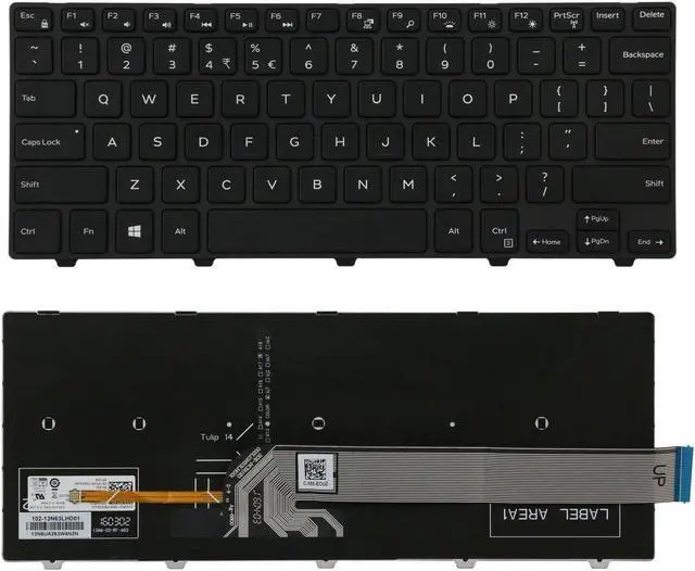 Main image of Replacment keyboard for  Dell Inspiron 3000 14 3441 5000 14 5442 7000 7447 /DE303-US