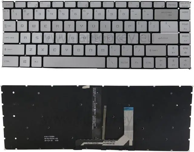 Main image of English US Keyboard MSI  GS65 Stealth Thin 8RE/8RF/8RD Backlit
