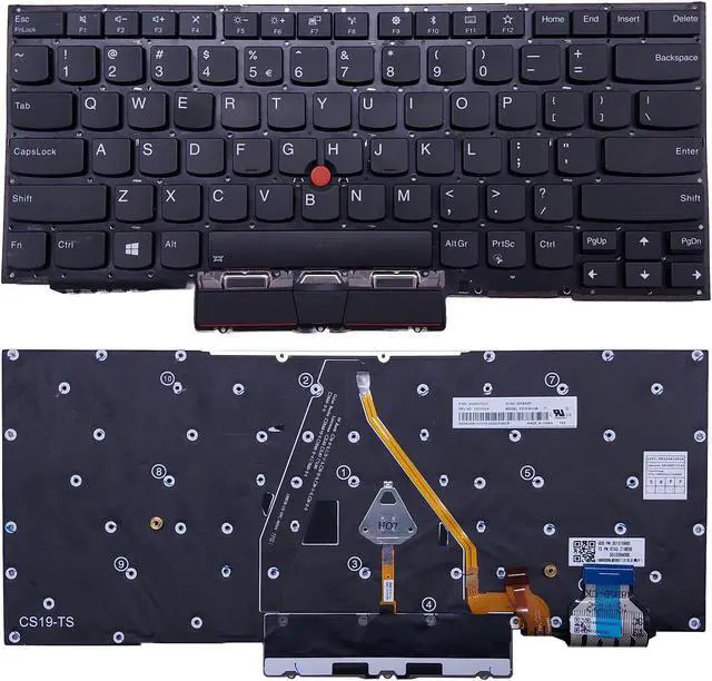 Main image of US BACKLIT KEYBOARD for LENOVO ThinkPad X1 Carbon 7TH 20R1 20QE 8TH 20U9 20UA