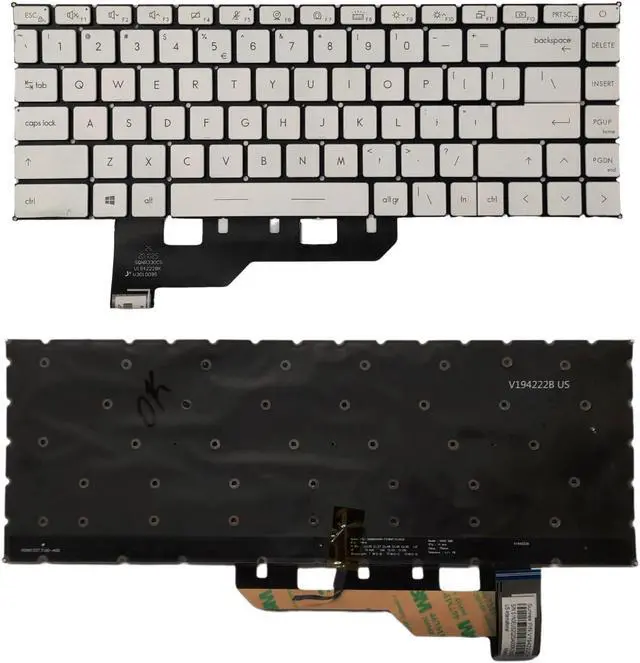 Main image of US BACKLIT KEYBOARD MSI Stealth 15M GS66 Stealth GP66 VECTOR GE66 RAIDER WHITE
