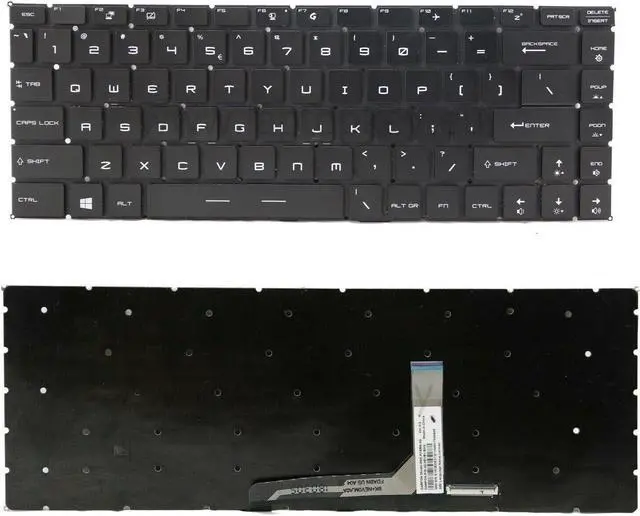 Main image of English US Keyboard MSI GF63 GF65 GS65 Stealth Thin 9SD 9SE 9SF 9SG RGB