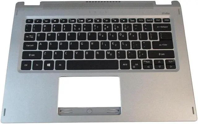 Main image of replacement keyboard for Acer Spin SP314-21N Upper Case with Palmrest  Backlit  6B.A4GN1.009