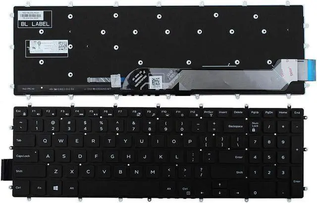 Main image of Keyboard for DELL Inspiron Gaming 15-7566 BLACK(Backlit Win8 US)PK131Q03B00